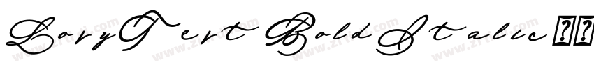 LoryTert Bold Italic字体转换